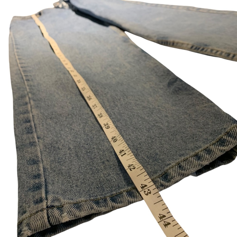 Vintage 90s Tommy Hilfiger Logo Fly Jeans Light Wash Denim 32x32 - Picture 10 of 13
